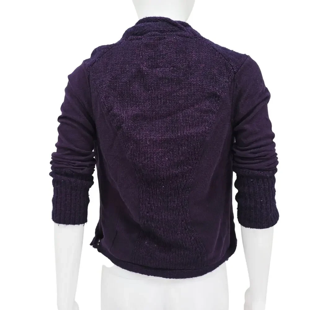 Anthropologie Angel of the North Cardigan Sweater Purple XS